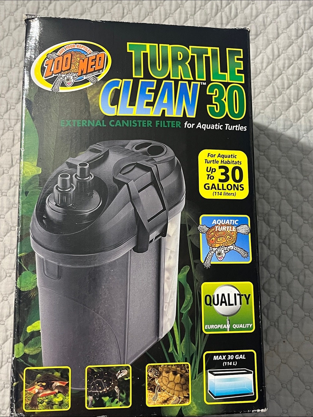 Turtle Clean 30 External Canister Filter - Black